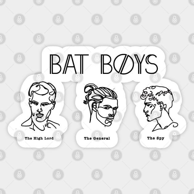 ACOTAR Bat Boys Minimalist Sticker by baranskini